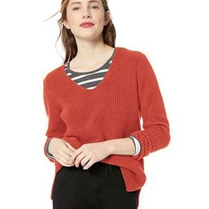 J.Crew Factory cotton v-neck sweater size S